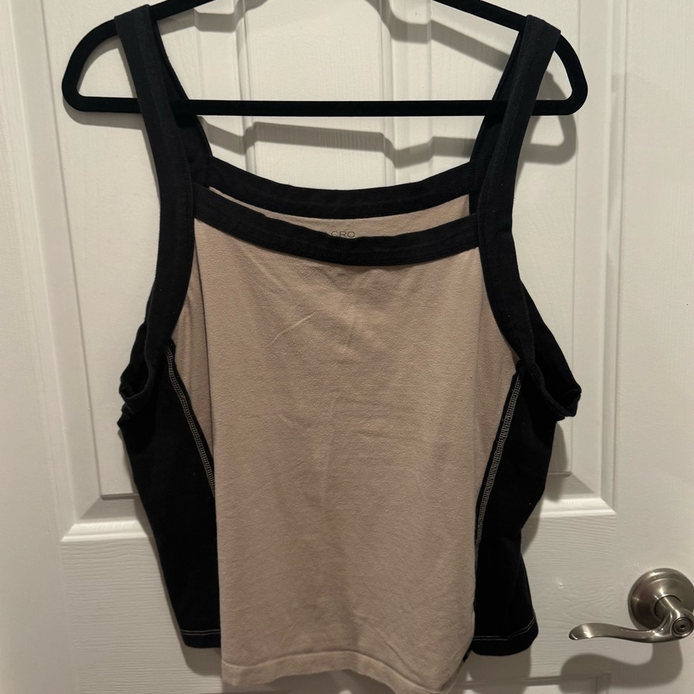 Pilcro Black and Tan Tank Top